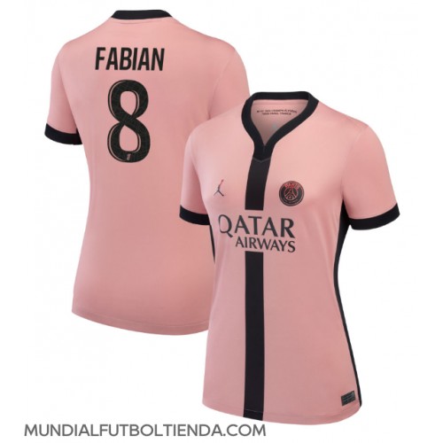 Camiseta Paris Saint-Germain Fabian Ruiz #8 Tercera Equipación Replica 2024-25 para mujer mangas cortas